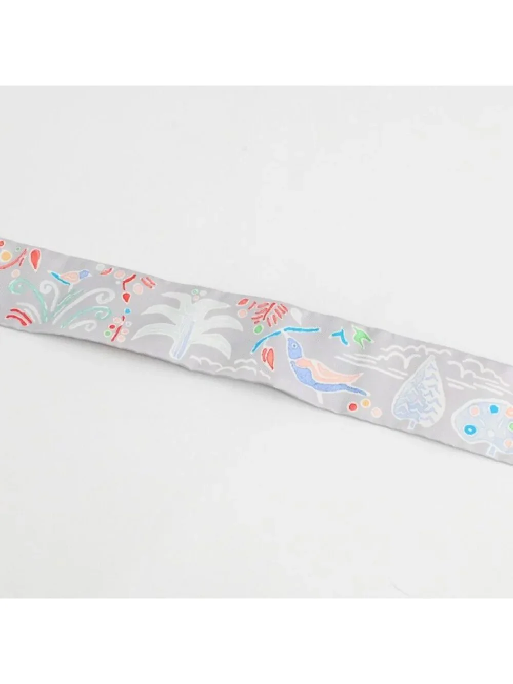 Hermes Scarf Twilly Scarves Gray